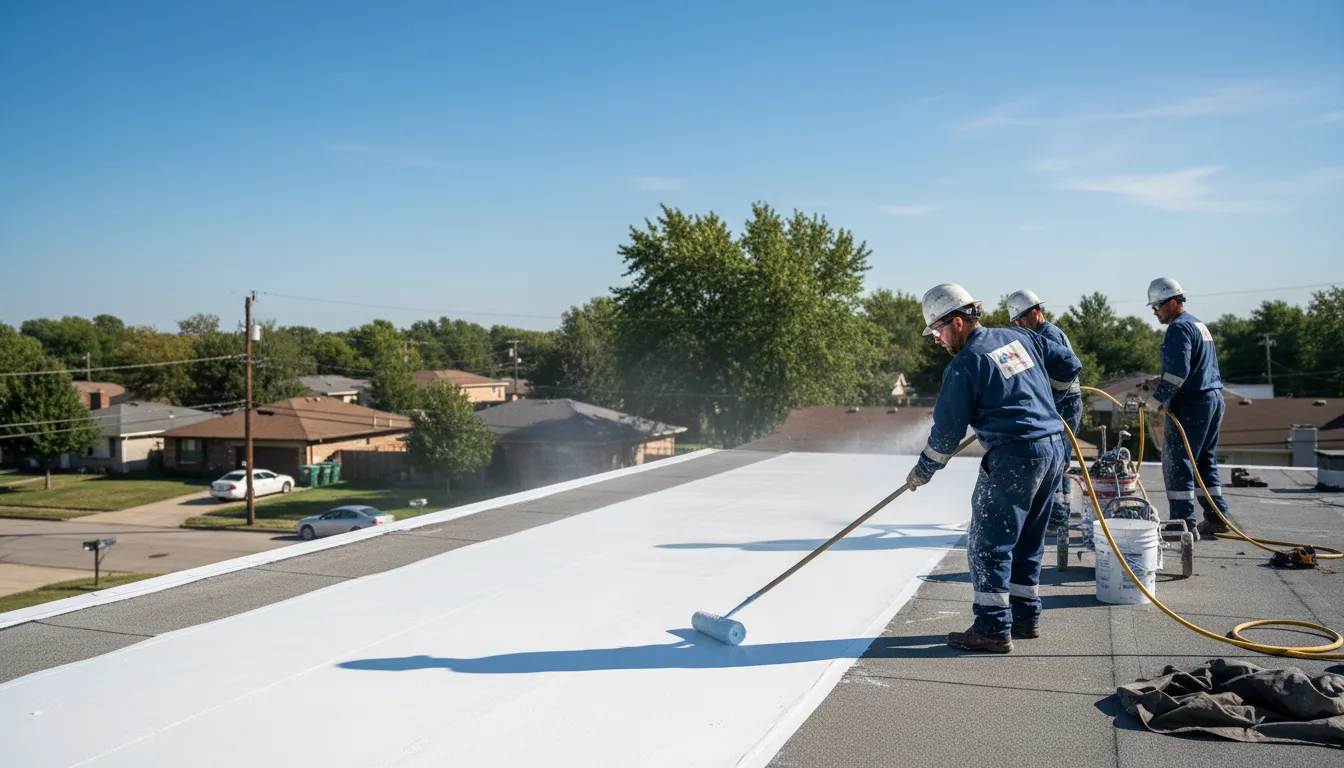 Commercial roof coating in Roxbury, VT near me